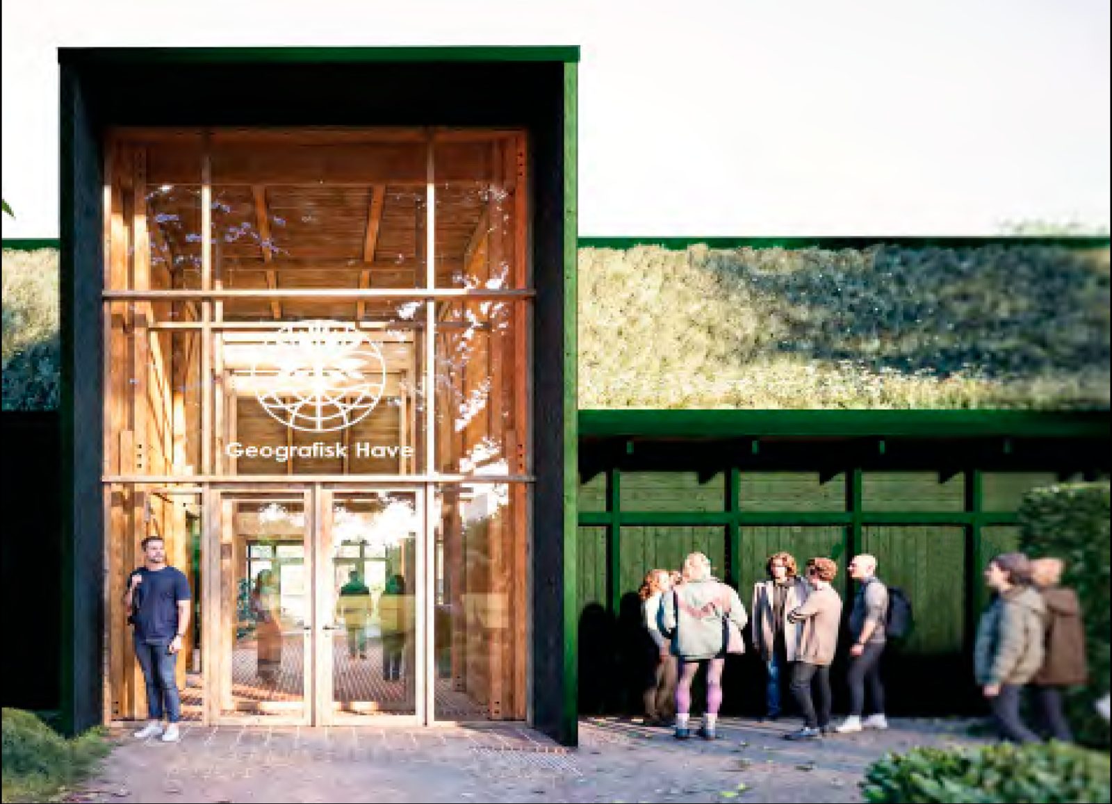 Visualisering af indgangen i Den Grønne Portal-projektet